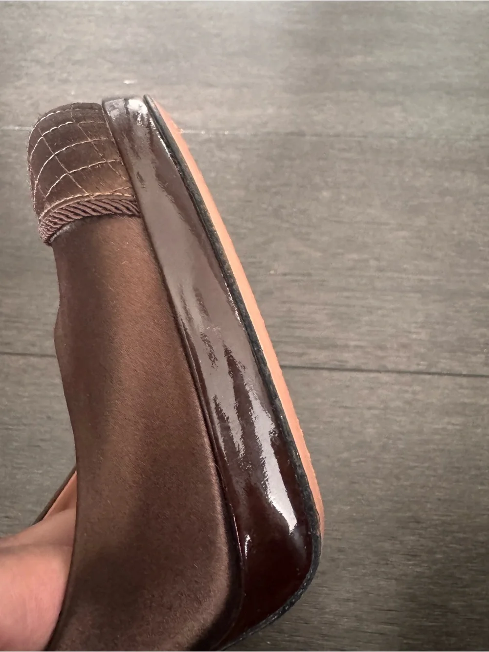 LES TROPEZIENNES  Massimo Palazzo EU39 Elegant Brown Satin Women's High Heels
